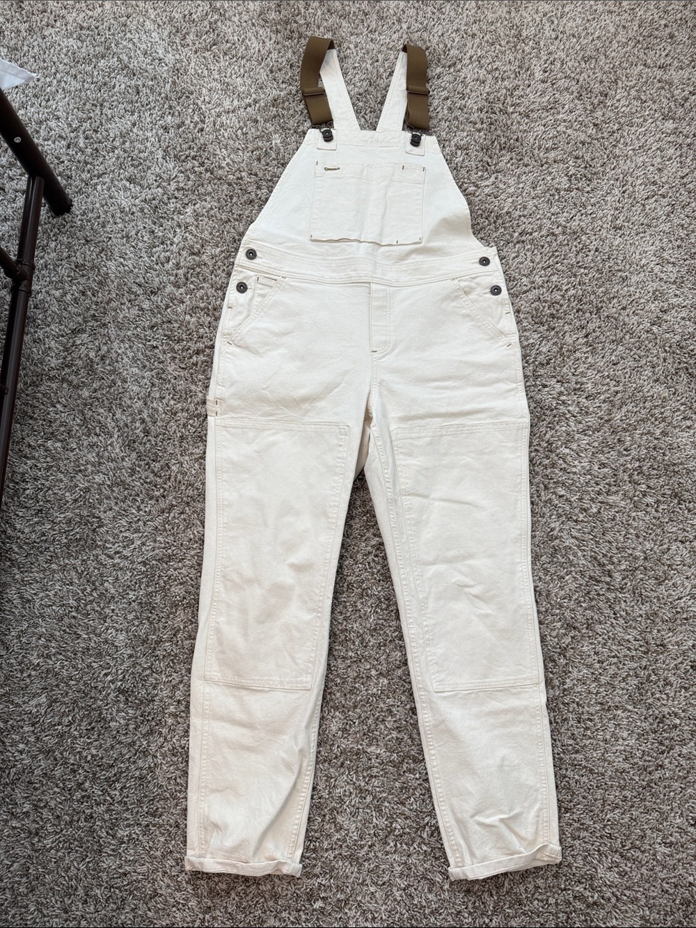 REI Co-op Cream Canvas Overalls